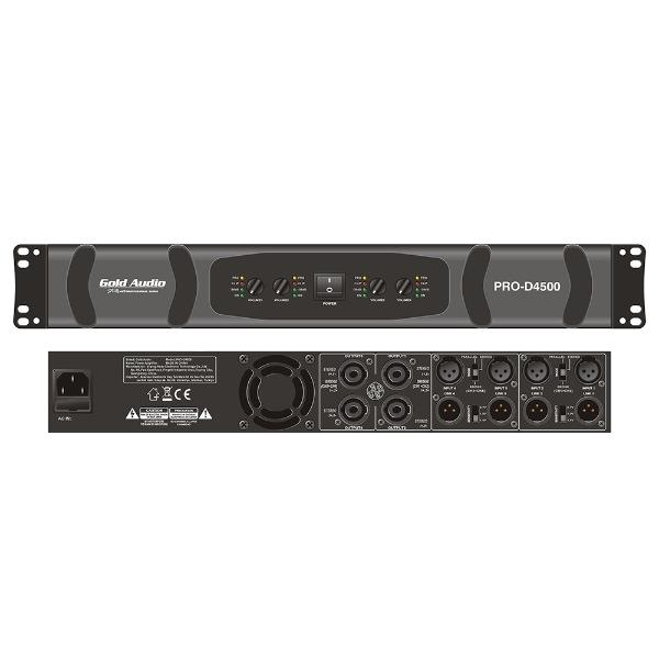 PRO-D4500 4*500W Power Amplifikatör — görsel 1