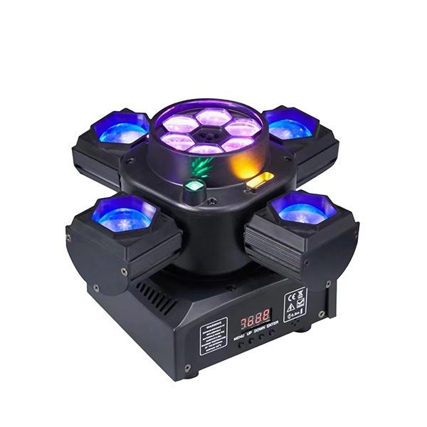 LED-E044 Mini 4 Kollu Beam B-EYE Strobe ve Lazer Işık – 4'ü 1 Arada — görsel 1