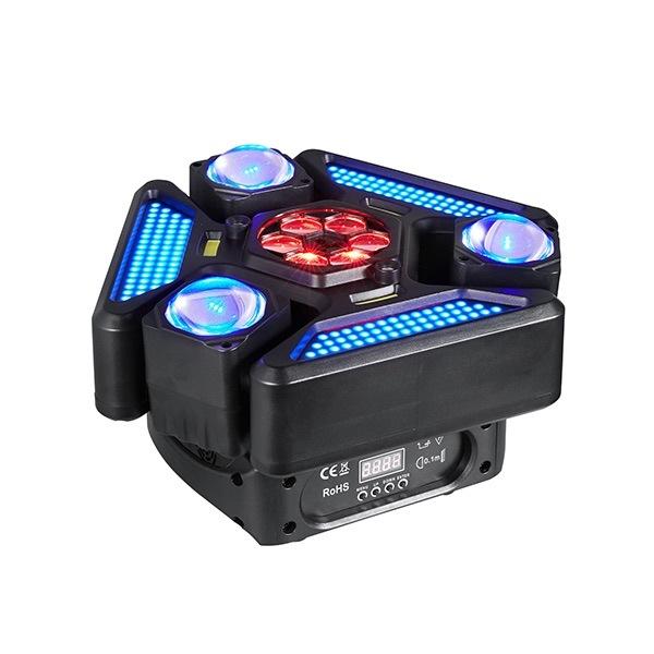 LED-E068 6 Kollu Beam, Gobo, Strobe ve Lazer Işık — görsel 1