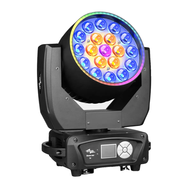Qube Lighting RAIZER 19QZ v2 19x15 Watt RGBW 4in1 LED Zoom Wash Moving Head Robot — görsel 1