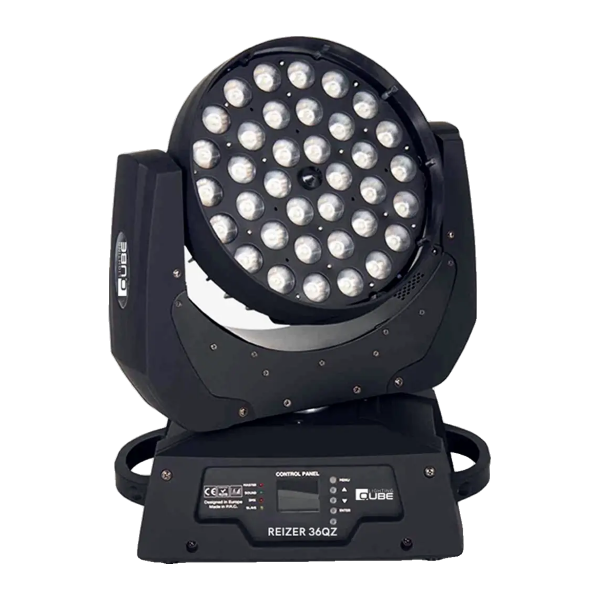 Qube Lighting RAIZER 36QZ 36x12 Watt RGBW 4in1 LED Zoom Wash Moving Head Robot — görsel 1