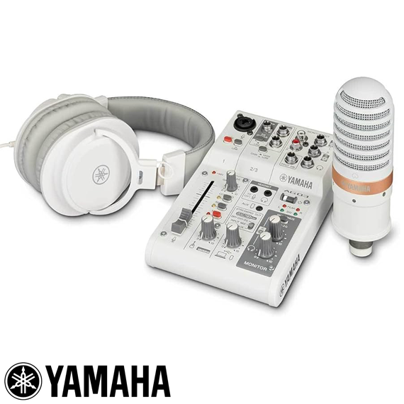 Yamaha AG03MK2 W LSPK Canlı Yayın Paketi — görsel 1