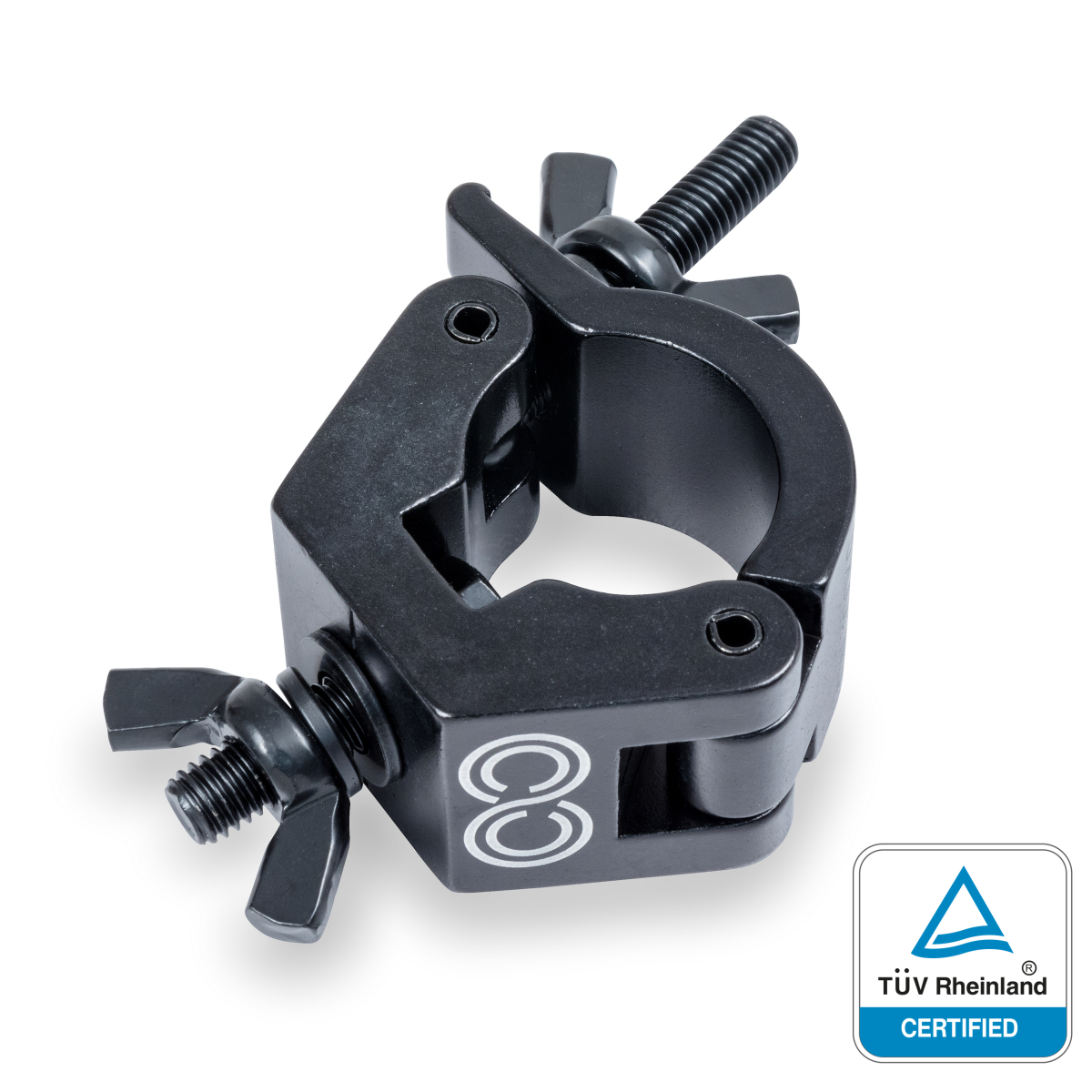 Centolight CLC-34100B 28–34 mm, 100 kg siyah alüminyum truss kelepçesi — görsel 1
