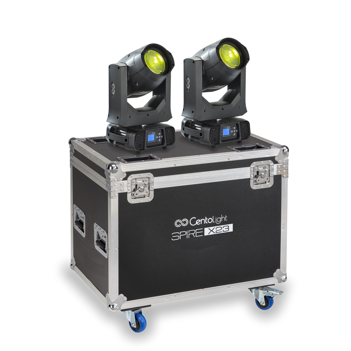 Centolight SPIRE X23-SET Taşıma kasalı iki adet 230 W deşarj lambalı Beam moving head seti — görsel 1