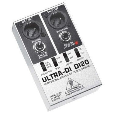 Behringer DI20 2 Kanal Aktif DI Box — görsel 1