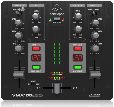 Behringer VMX1000USB 2 Kanal DJ Mikseri — görsel 1