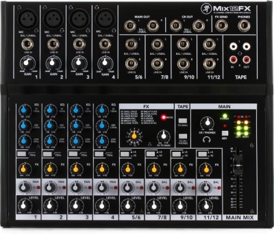 Mackie Mix12FX 12 Kanal Efektli Deck Mikser — görsel 1