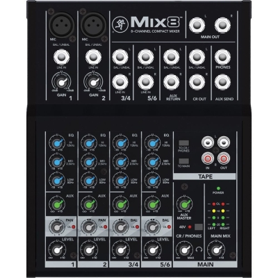 Mackie Mix8 8 Kanal Analog Deck Mikser — görsel 1