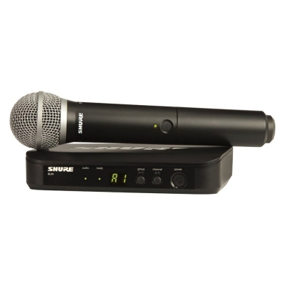 Shure BLX24E/PG58 Tek El Telsiz Kablosuz Mikrofon — görsel 1