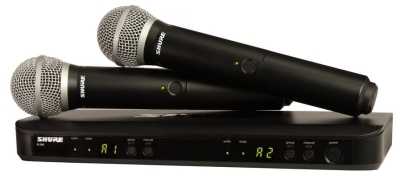 Shure BLX288E/PG58 Dijital Çift EL Telsiz Kablosuz Mikrofon — görsel 1