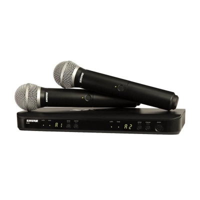 Shure BLX288E/SM58 Dijital Çift EL Telsiz Kablosuz Mikrofon — görsel 1