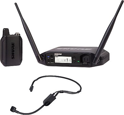 Shure GLXD14+/PGA31 Çift Bantlı Dijital Kablosuz Headset Mikrofon Sistemi — görsel 1
