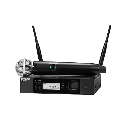 Shure GLXD24R+/SM58-Z3 Çift Bantlı Dijital Kablosuz Rack El Mikrofonu Sistemi — görsel 1