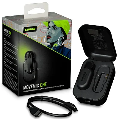 Shure MoveMic One Tek Kanallı Kablosuz Yaka Mikrofonu — görsel 1