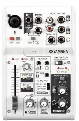 Yamaha AG03 3 Kanal Deck Mikser — görsel 1