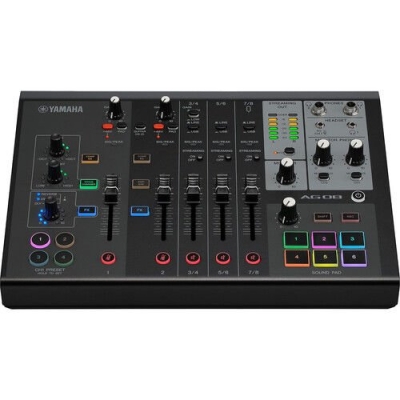 Yamaha AG08 8 Kanal USB Mikser (Siyah) — görsel 1