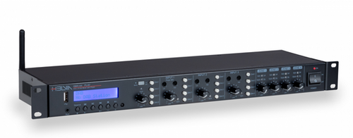 Helvia -HMX-44 PLAY 4 Bölgeli Matrix Mixer /Player Usb-Bluetooth-Tuner — görsel 1