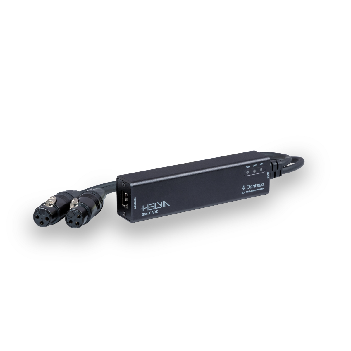 Helvia - SONIX AD2 2 Analog Girişli PoE Dante™ I/O Arabirimi — görsel 1