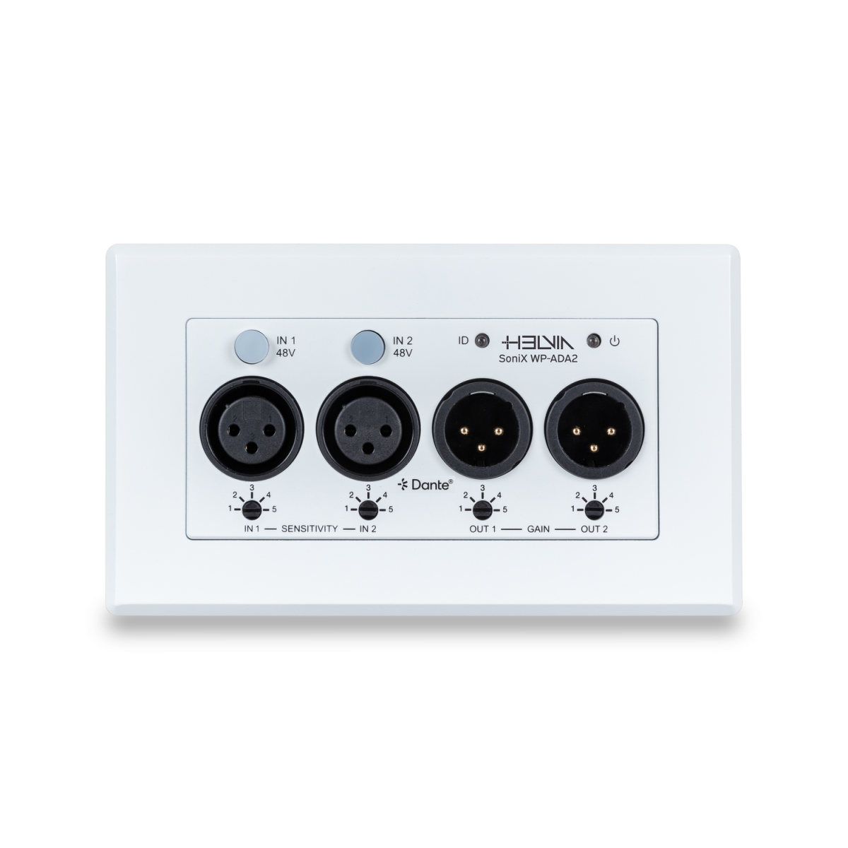 Helvia - SONIX WP-ADA2 2 Giriş ve 2 Çıkış Analog XLR - Dante® Dönüştürücü — görsel 1