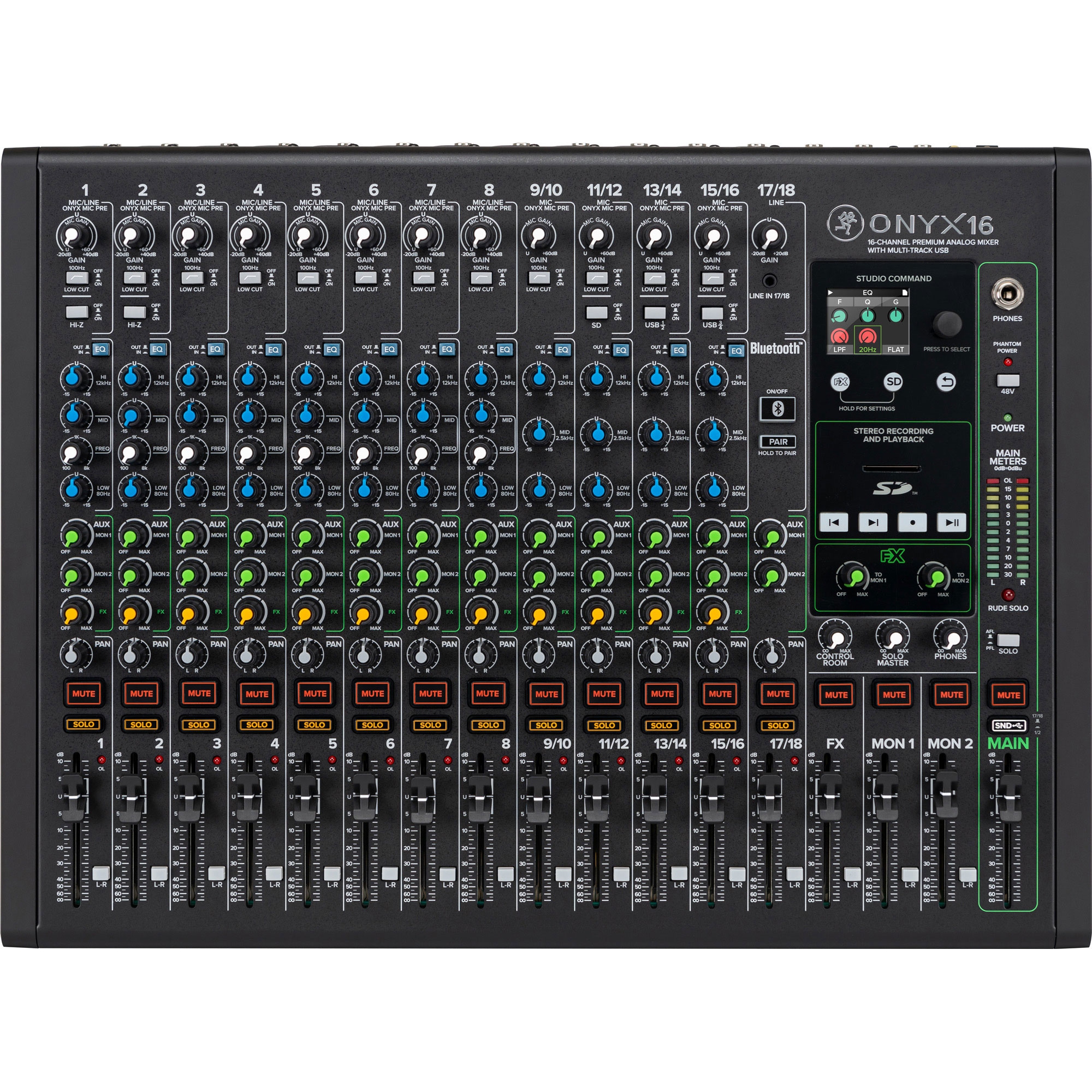 Onyx16 16-Kanal Analog Mikser (Multi-Track USB) — görsel 1