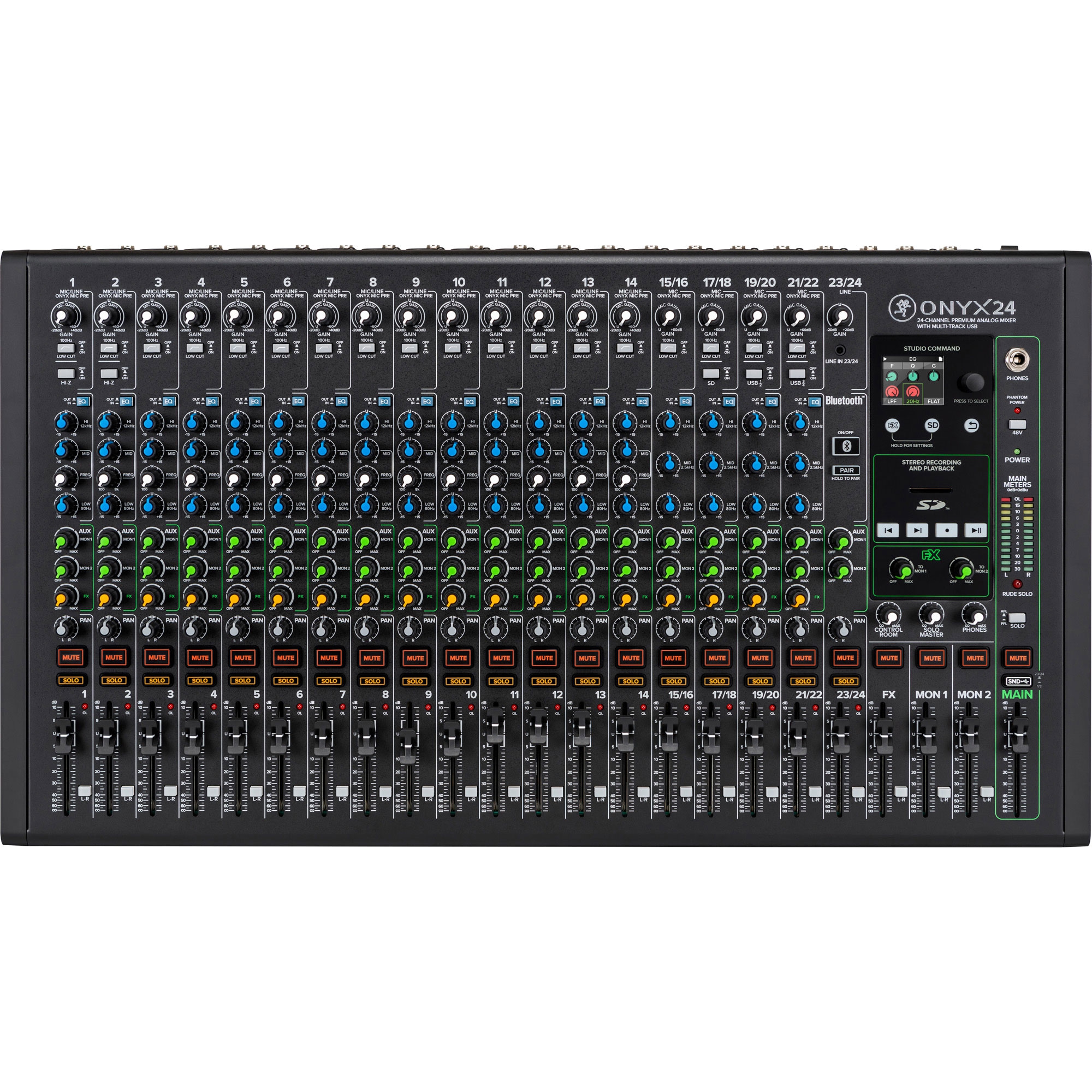 Onyx24 24-Kanal Analog Mikser (Multi-Track USB) — görsel 1