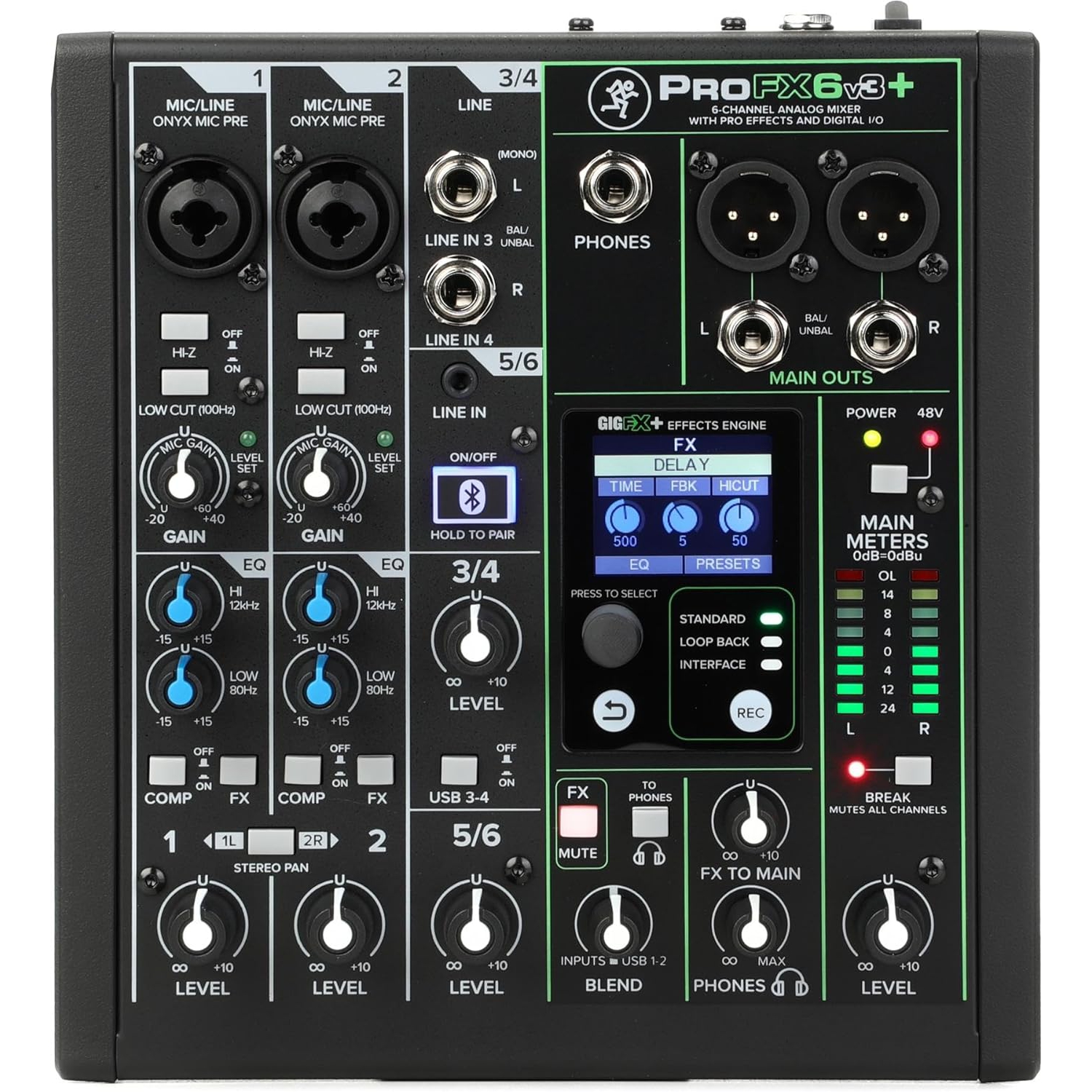 ProFX6v3+ 6-Kanal Mikser — görsel 1