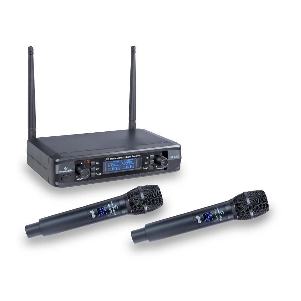 Soundsation WF-U300HH-A2 Çift El Mikrofonlu Kablosuz Mikrofon Sistemi — görsel 1